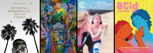 En noir et blanc ou en couleurs, les affiches de Cannes 2021